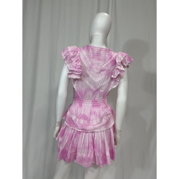 Loveshackfancy 'Gwen' Pink Ruffle Dress Size XS - Picture 3 of 5